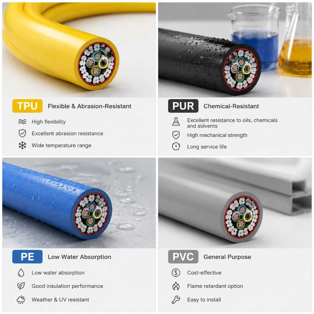 Comparison of subsea cable outer jacket materials including TPU, PUR, PE and PVC.jpg