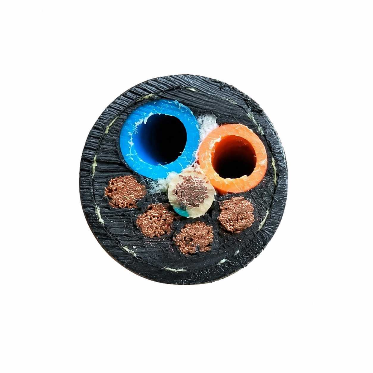 Custom Hydraulic Umbilical Cable with tube, power conductors for underwater control systems.jpg