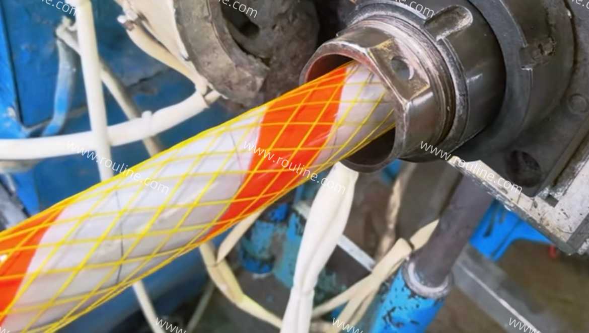 Kevlar reinforcement layer during custom cable production.jpg